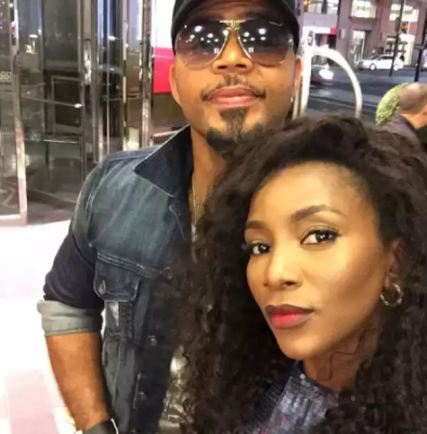 Nollywood Stars, Genevieve Nnaji And Ramsey Nouah Take A Cute Selfie